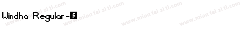 Windha Regular字体转换